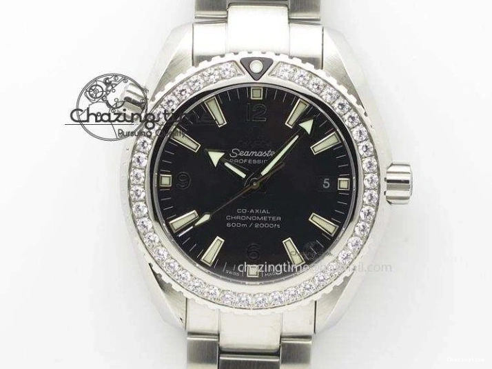 0104 De Ville Chronograph RG OMF 1:1 Best Edition Black Dial On Black Leather Strap A Sophisticated 8106